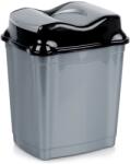 Orion Coș de gunoi din plastic cu capac batant 9 l, gri Cos de gunoi