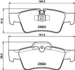 MINTEX Fékbetét készlet MINTEX MDB2726 for MERCEDES-BENZ (MDB2726)