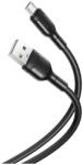 XO NB212 USB-microUSB kábel, 1, 0 m, 2, 1 A, fekete (NB212)