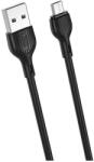 XO NB200 USB-microUSB kábel 1, 0 m 2.1A fekete (NB200)