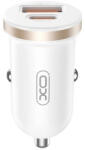 XO CC56 autós töltő PD 30W QC 1x USB 1x USB-C fehér (CC56)