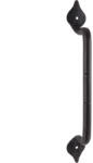 Schörghofer ajtófogantyú ANTIK - egyenes 250mm ? 12mm horganyzott feketített acél (SCH-102284090)