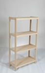 Apolcod Bükkfa polcrendszer - 4 polcos kivitel - 133x70x43 cm