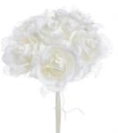  Buchet 6 trandafiri artficiali+dantela pentru aranjamente florale (8594)