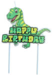 Balloons4party Lumanare tort dinozaur Happy Birthday