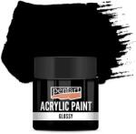Pentart fényes akrilfesték, 50 ml - fekete