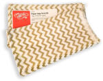 Bontabag 1 kg-os papírtasak antik arany cikk-cakk design mintával - 200 db