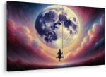 Dovido Tablou fată pe leagăn sub lună - 90x60 - dovido - 208,59 RON