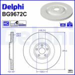 DELPHI Disc frana DELPHI BG9672C (BG9672C)