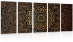Dovido Tablou 5-piese Mandala vintage în stil indian - 200x100