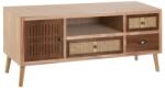 OpenHomeSelection Comoda TV Sasha din lemn de pin si ratan 120 X 40 X 52 CM (603480)