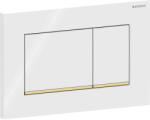 Geberit Clapeta actionare rezervor wc alb lucios cu banda de design de culoare aurie Geberit Sigma20 (115.883.KK.1)