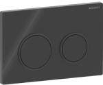 Geberit Clapeta actionare dubla rezervor wc, negru lucios cu inel de design negru mat, Geberit Omega20 (115.085.DW.1)