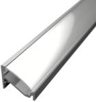 LED Solution Profil de colț pentru benzi LED R8 Profil + Difuzor negru cu prindere 1m