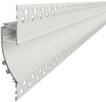 LED Solution Profil LED pentru montaj încastrat în gips-carton V42 alb Profil + Difuzor lapte cu clips 2m