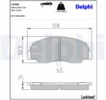 DELPHI Set placute frana DELPHI LP400 (LP400)