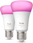 Philips Set 2 Becuri LED PHILIPS Hue 8720169365735, A60, 8W, E27, Lumina RGB (8720169365735)