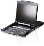 ATEN Switch KVM ATEN CL5816N-ATA-AG, 16 porturi, LCD 19 inch, 1U rackabil, 1920x1200 (CL5816N-ATA-AG)