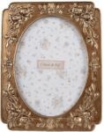 Clayre & Eef Fényképkeret asztal, fal, arany polirezin 14x2x19 cm, 10x15 cm (2F1189)