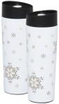 Ambition Art Deco Stars termoszbögre 340 ml nagy hópelyhek (5904134405210)