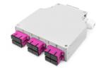 DIGITUS Cutie de îmbinare pentru șină DIN, 6x SC Duplex, Multimode, OM4, cu pigtails și conectori (DN-963850-4)