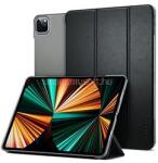 Spigen IPAD Air 13 (2026) / Air 13 (2025) SMART FOLD tok álló, bőr hatású aktív FLIP, asztali tartó, FEKETE (ACS07676) (ACS07676)