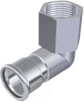 FixTrend Inox press könyök belső menettel, 22 mm - 3/4 (I-F07223-46)