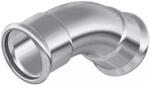 FixTrend Inox press 2 tokos ív 45°, 35 mm (I-F05356)