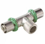 Comap 7132GW MultiSkin press T-idom külső menetes ággal, 20x2 - 3/4"K - 20x2mm (7132GW203420)