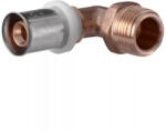 te-sa press külső menetes könyök idom, 16x2 mm - 1/2" K (810-04-160) - kazanmarket