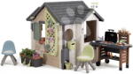 Smoby Căsuța Grădinarului cu grătar și bucătărie Garden House Life Smoby cu jgheab de scurgere, stropitoare și filtru UV de la 24 luni (SM810308-R) Casuta pentru copii