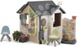 Smoby Căsuță Grădinarului cu loc de joacă Garden House Life Smoby cu burlan și filtru UV, potrivită de la 24 luni (SM810308-Q) Casuta pentru copii