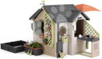 Smoby Căsuță Grădinarului cu loc stat sub umbrelă Garden House Life Smoby cu bucătărie extensibilă cu filtru UV de la 24 luni (SM810308-C) Casuta pentru copii