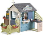 Smoby Căsuță cu magazin și grădină Sweety Corner Playhouse Smoby cu alimente și dulciuri, cu filtru UV, de la 24 luni (SM810309-H) Casuta pentru copii