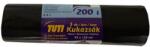 TUTI Szemeteszsák, extra erős, 200 l, 5 db, TUTI "Mega (KHT992)