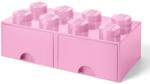 LEGO® Cutie depozitare 40061738 LEGO 2x4 cu sertare, roz L40061738 (40061738)