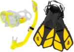 Acra gyerek snorkeling szett, 3in1, sárga
