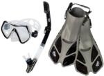 Acra Snorkelling szett 3in1, fekete, S/M, 36-41-es méretű uszonyok, maszk, snorkel
