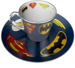 ABYstyle Комплект ABYSTYLE DC COMICS Mirror mug & plate set Logo, Чаша, Подложка с емблеми (MMP002)