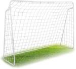 NeoSport Футболни вратички с килим 245x155x80cm - Бели, червени (1455)