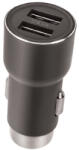  Autós töltő, Szivargyújtós töltő, 5V / 3.1A, 2 x USB aljzat, Forever, szürke, CC-04