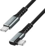 LogiLink USB 3.2 Type C Összekötő 90° Fekete 50cm CU0270 (CU0270)