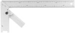 Strend Pro Asztalos derékszög, Strend Pro DY-5030, ezüst, 40 cm, alumínium, szögmérővel, pontos szögjelöléshez (TC2160675)