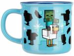 Paladone Cană cu efect termic Paladone Games: Minecraft - Chicken Jockey (114518)