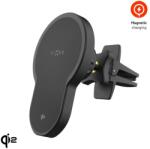 FIXED Suport auto FIXED MagClick 2 cu încărcător wireless 15W, negru FIXMCLI2-BK (FIXMCLI2-BK)