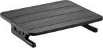 LogiLink Freestanding, suport pentru picioare înclinat, 300x380 mm, unghi de înclinare 20 /+20, acoperire din cauciuc anti-alunecare, negru