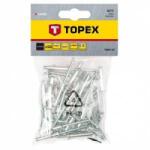 Topex Aluminium rivets 4.0 x 18 mm, 50 pcs
