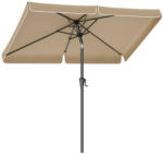 Brius Umbrela de gradina cu manivela, UPF 50+, inclinare 30A , structura metalica, 300x200 cm, maro taupe (EZ-GPU058K01)