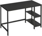 Brius Birou calculator cu raft lateral reglabil, cadru metalic, stil industrial, 120x60x76 cm, negru (EZ-LWD047B16)