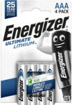 Energizer Ultimate Lithium AAA/mikro alkáli elem 1, 5 V (4 db) (LR03ULT-BP4)